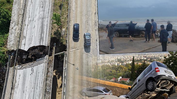 Bir kent gece felaketi yaşadı! Hatay'da sağanak sele dönüştü: Yollar çöktü, araçlar sahile sürüklendi… Ölü ve yaralılar var