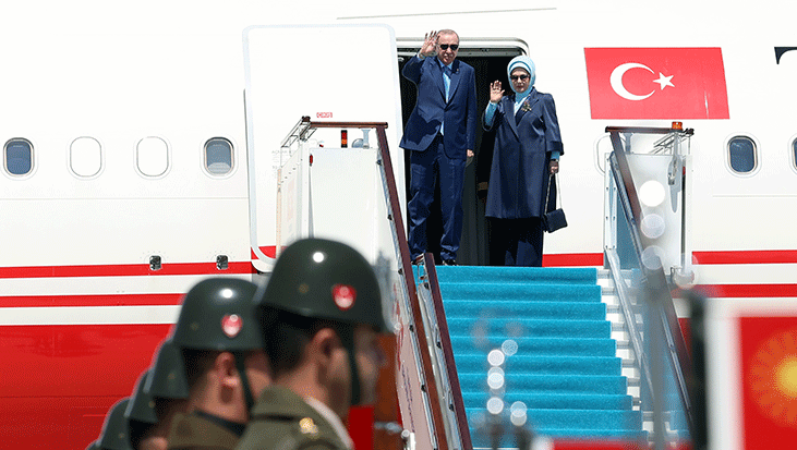 Cumhurbaşkanı Erdoğan, Kazakistan'a gitti