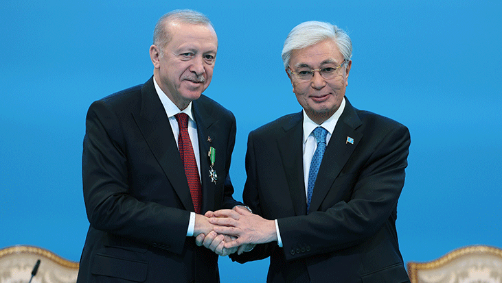 Cumhurbaşkanı Erdoğan’dan Tokayev’e teşekkür: Sarsılmaz kardeşliğin simgesi