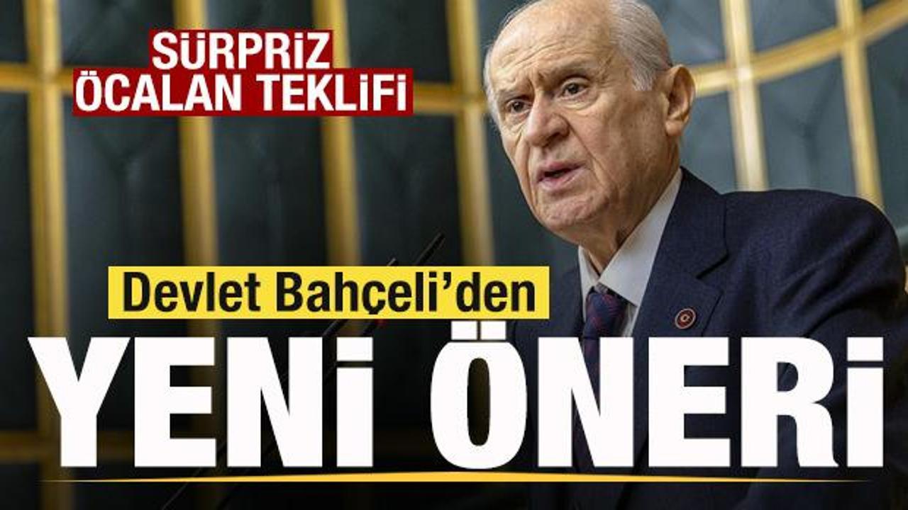 Devlet Bahçeli’den yeni hamle önerisi! Sürpriz Öcalan teklifi
