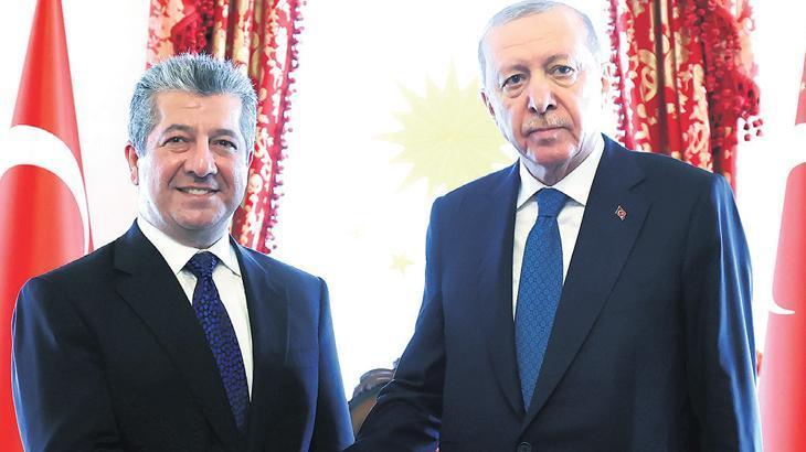 Erdoğan, IKBY Başbakanı Barzani’yi kabul etti: İstanbul’da sürpriz buluşma