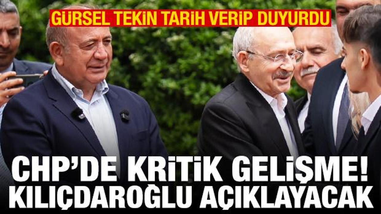 Gürsel Tekin tarih verdi! Kılıçdaroğlu MYK’sını açıklayacak