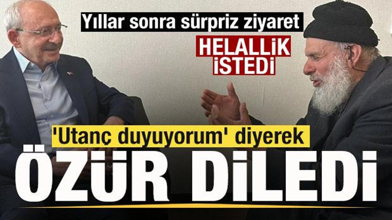 Kılıçdaroğlu’na sürpriz ziyaret! ‘Utanç duyuyorum’ diyerek özür diledi