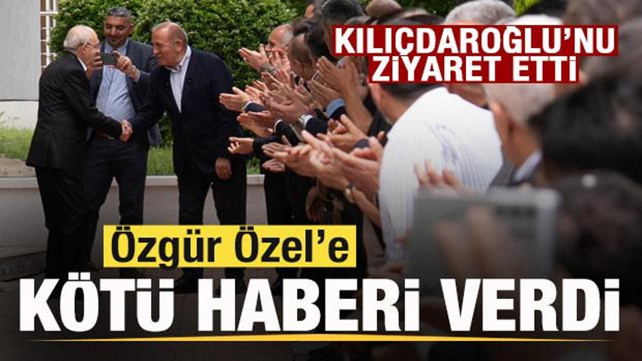 Kılıçdaroğlu’nu ziyaret etti! Özgür Özel’e kötü haberi verdi