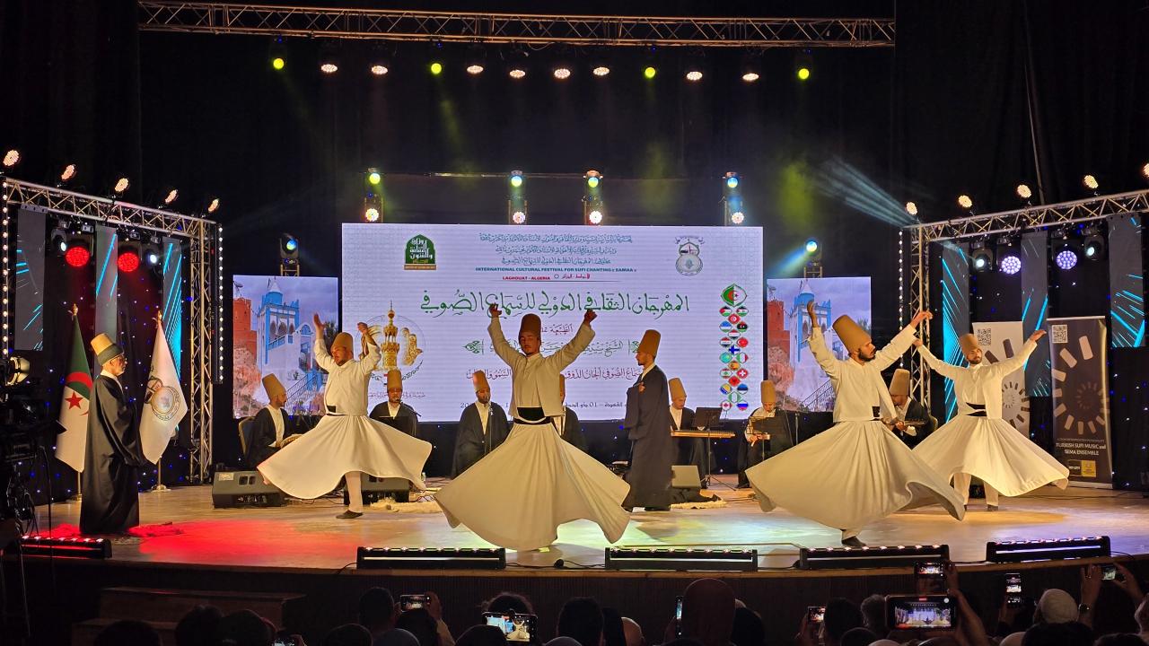 Konya Büyükşehir Tasavvuf Musikisi ve Sema Topluluğu Cezayir’de gönüllere dokundu!