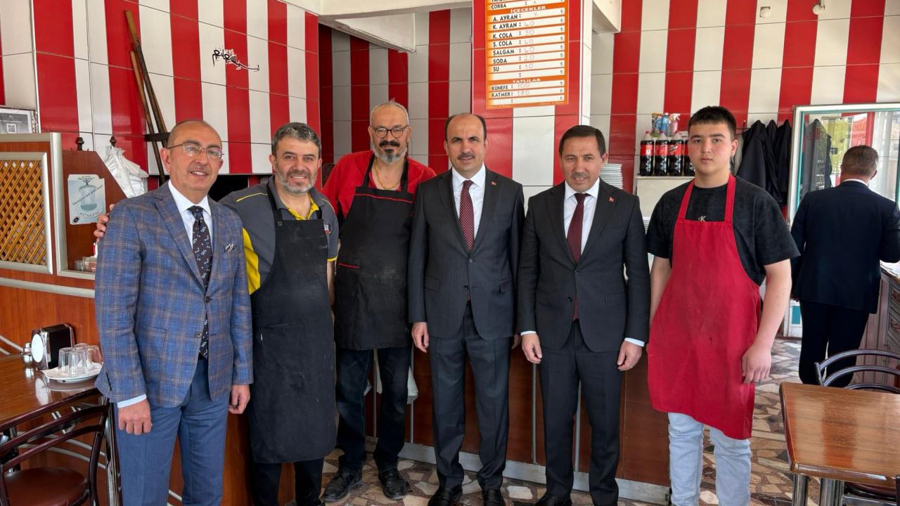 Konya’da belediye başkanlarından esnaf ziyareti!