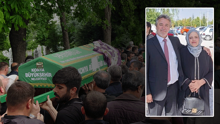 Konya’daki aile faciasında kahreden veda! Oğulları tarafından öldürülen çift toprağa verildi