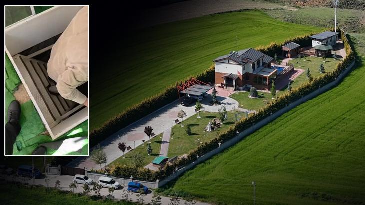 Kripto Saray! Tepebaşı Belediyesine yönelik operasyonunda şok görüntü: Tarlanın ortasında villa, bahçede gizli oda…