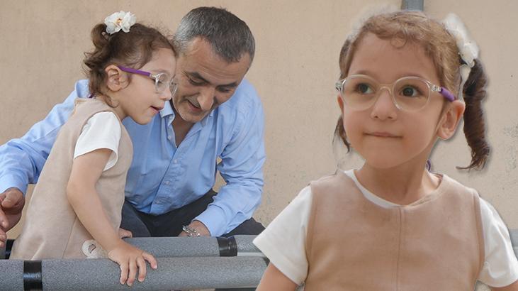 Lina'nın hikayesi yüreklere dokundu! Babası su borularından yürüme bariyeri yaptı