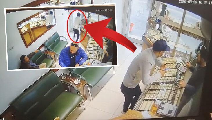 "Eşime yüzük bakacağım" dedi, pırlantayı kapıp kaçtı! Konya'daki maskeli soyguncu kameralara yakalandı