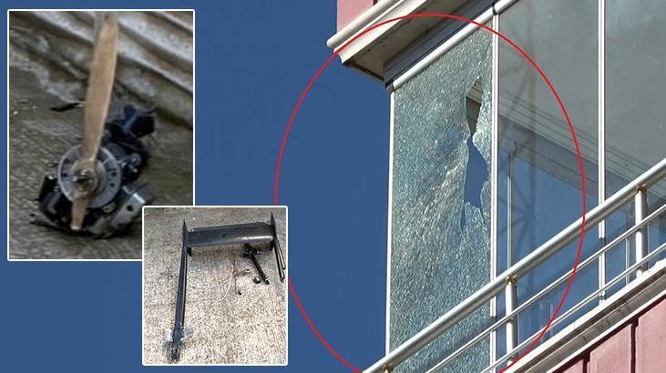 Samsun'da insansız hava aracı düştü, evlerde hasar oluştu