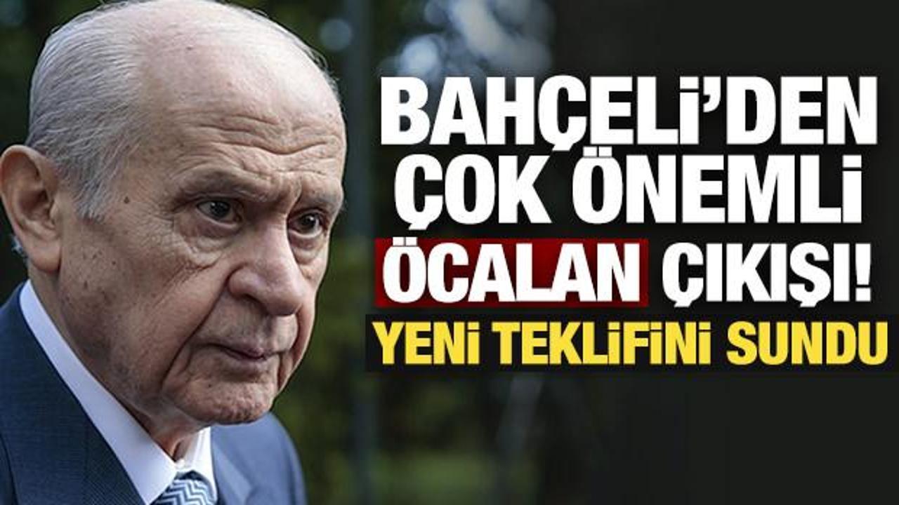Son Dakika: Bahçeli’den çok önemli Öcalan çıkışı! Yeni teklifini sundu