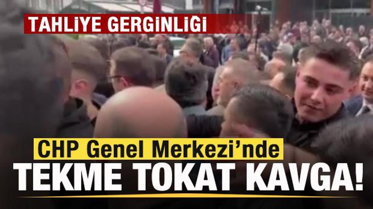 Son dakika: CHP Genel Merkezi’nde gerginlik! Tekme tokat kavga çıktı!