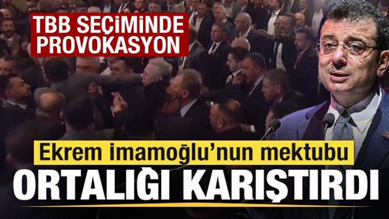 TBB seçiminde kavga! Ekrem İmamoğlu’nun mektubu ortalığı karıştırdı