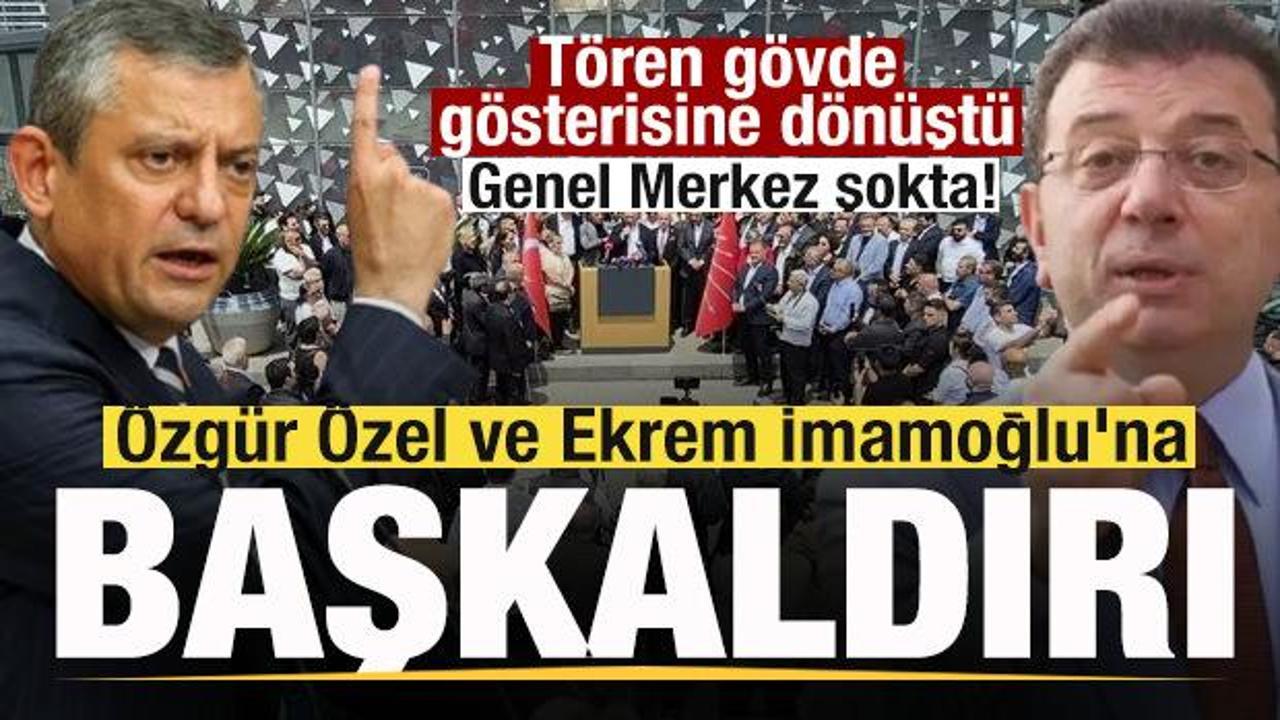 Tören gövde gösterisine dönüştü! Özgür Özel ve Ekrem İmamoğlu’na başkaldırı!