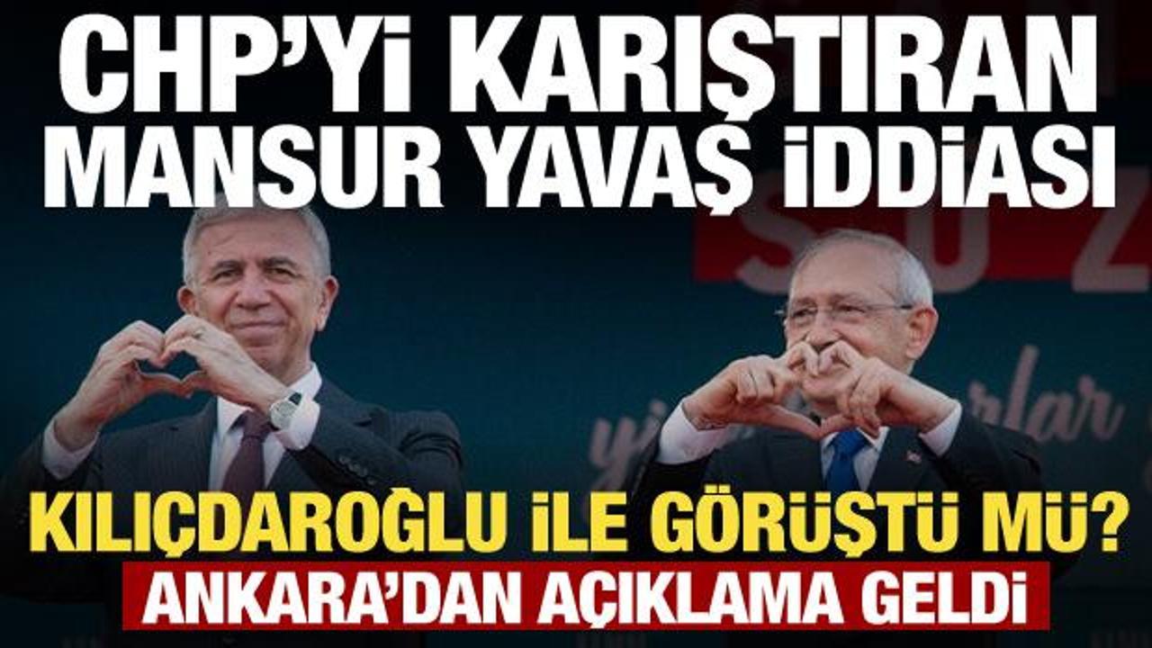 Ankara’yı karıştıran Mansur Yavaş iddiası! Kılıçdaroğlu ile görüştü mü? Jet yanıt geldi