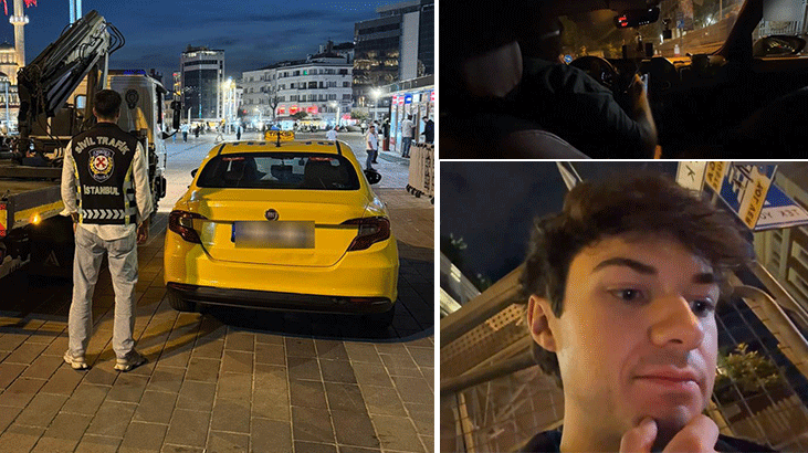 Karaköy'de ABD'li yayıncıyı taksimetresiz götürdü, 141 bin liralık ceza kesildi