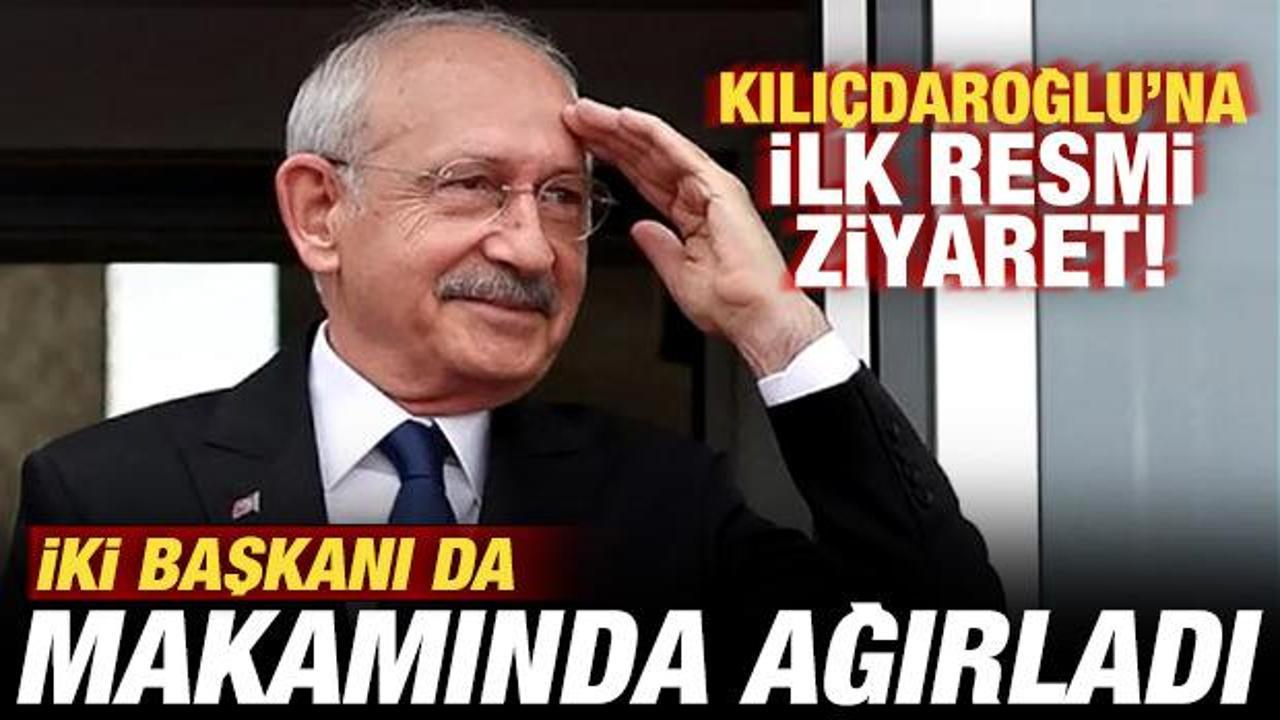 Kılıçdaroğlu’na ilk resmi ziyaret! İki başkanı da makamında ağırladı