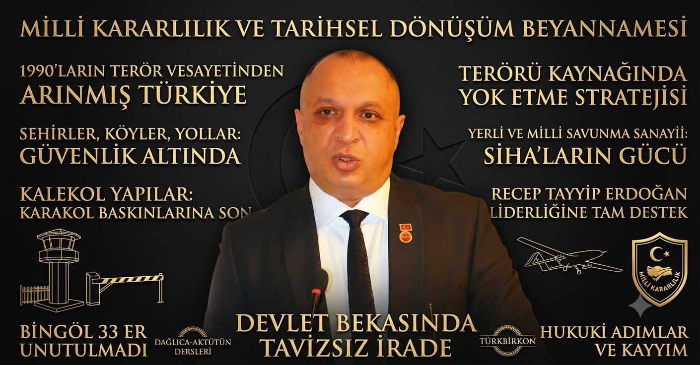 TÜRKBİRKON GENEL BAŞKANI HAKAN AKTÜRK’TEN KAMUOYUNA ÖNEMLİ AÇIKLAMA