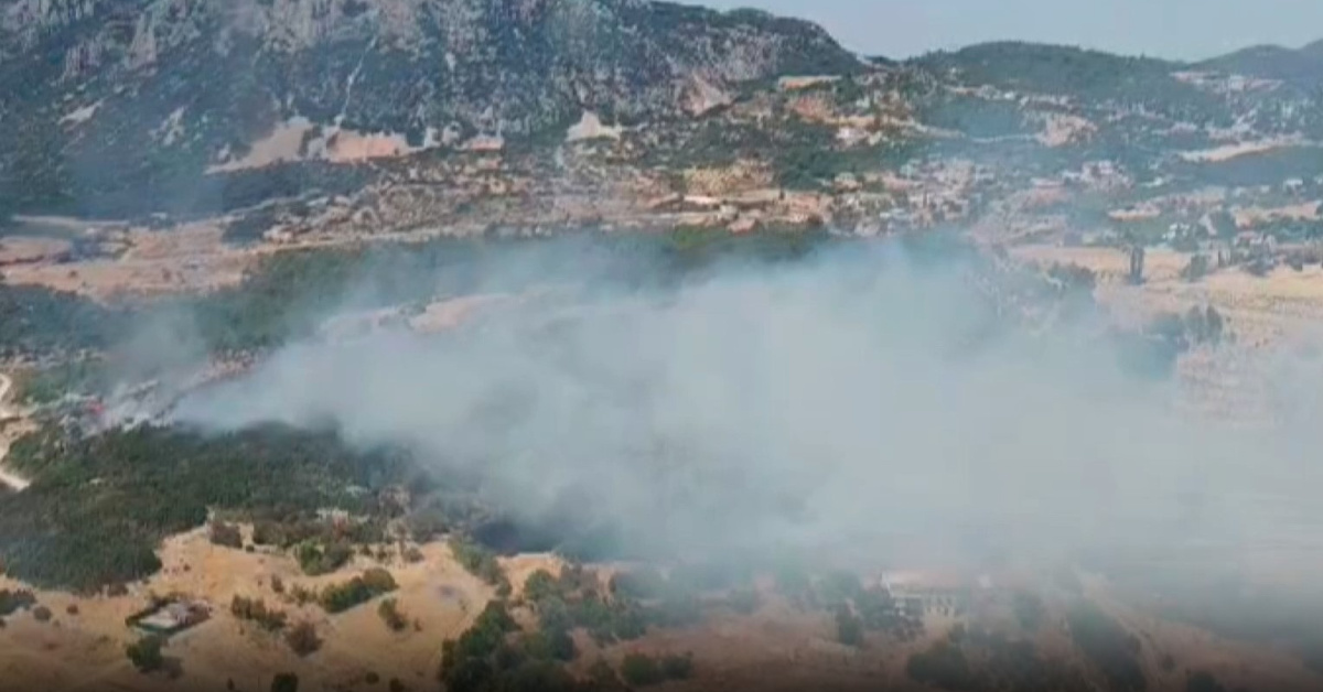 Antalya’nın Kaş ilçesinde orman yangını çıktı