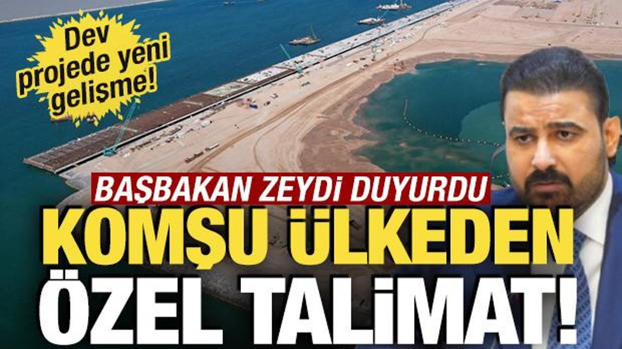 Başbakan Zeydi’den özel talimat! Dev projede yeni gelişme