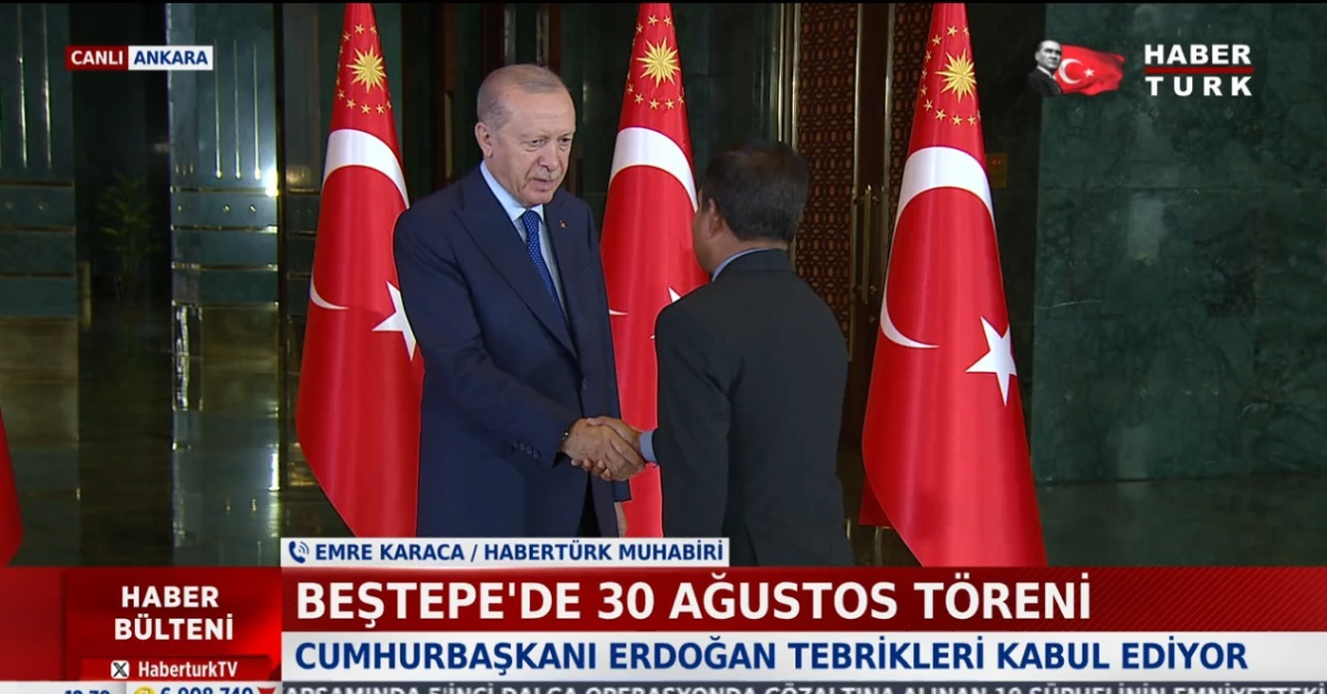 Beştepe’de 30 Ağustos töreni