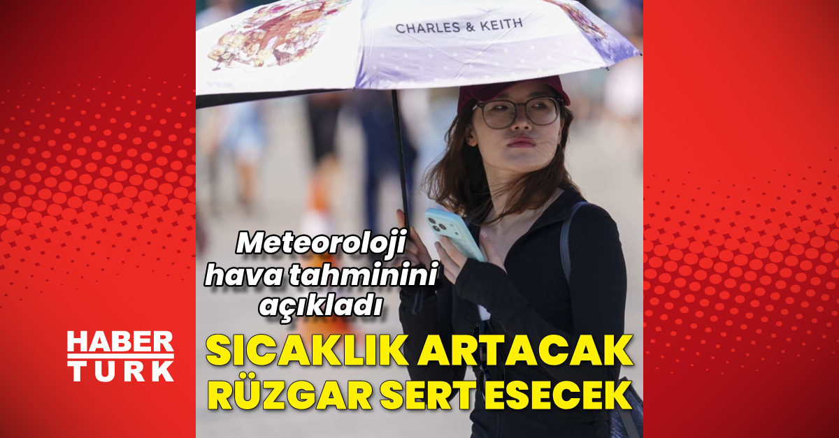 Bugün hava nasıl olacak? Meteoroloji hava tahminini açıkladı: Sıcaklık artacak, rüzgar sert esecek