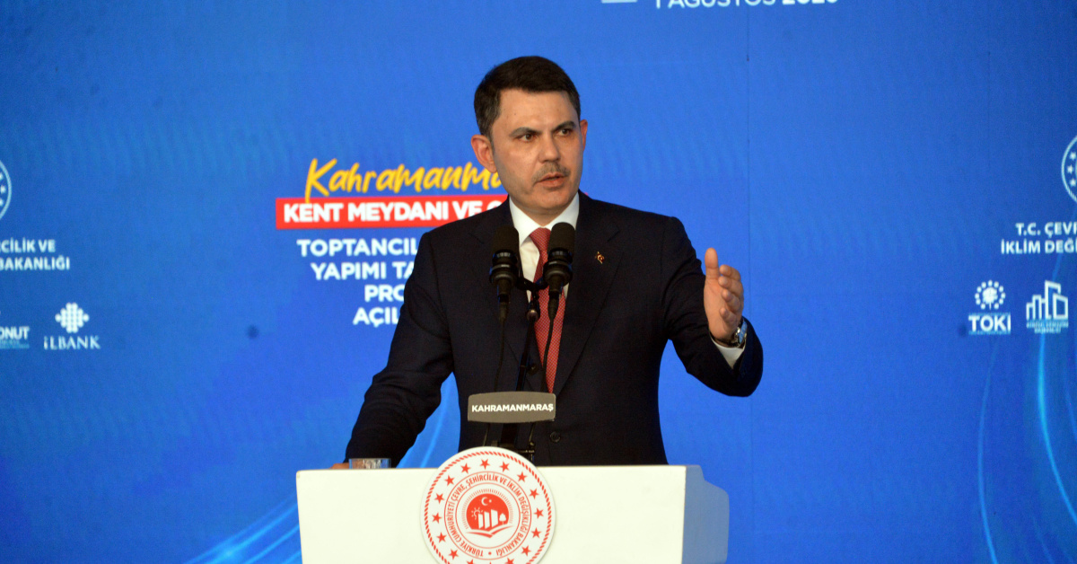 Çevre, Şehircilik ve İklim Değişikliği Bakanı Murat Kurum, Kahramanmaraş’ta konuştu