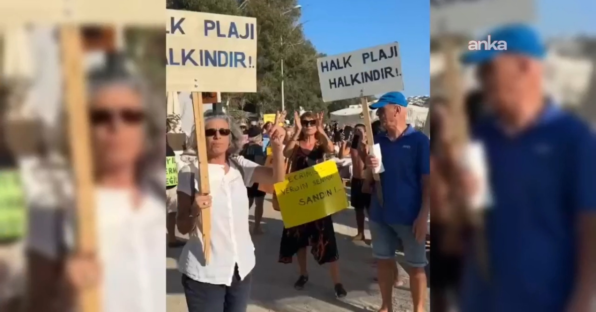Gümüşlük’te “Kıyılar Halkındır” eylemi altıncı haftasında