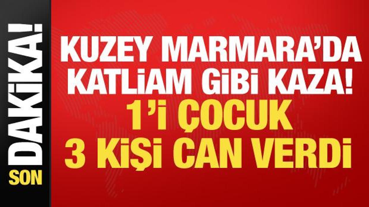 Kuzey Marmara Otoyolu’nda feci kaza! 1’i çocuk 3 kişi hayatını kaybetti