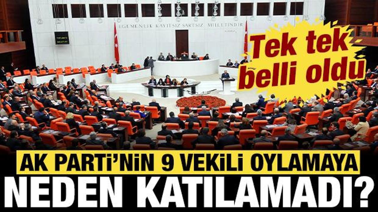 ‘Terörsüz Türkiye: AK Parti’nin 9 milletvekili oylamaya neden katılamadı?