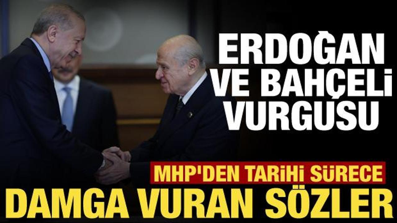 Türkiye’de tarihi dönüm noktası! MHP’den Erdoğan ve Bahçeli mesajı…