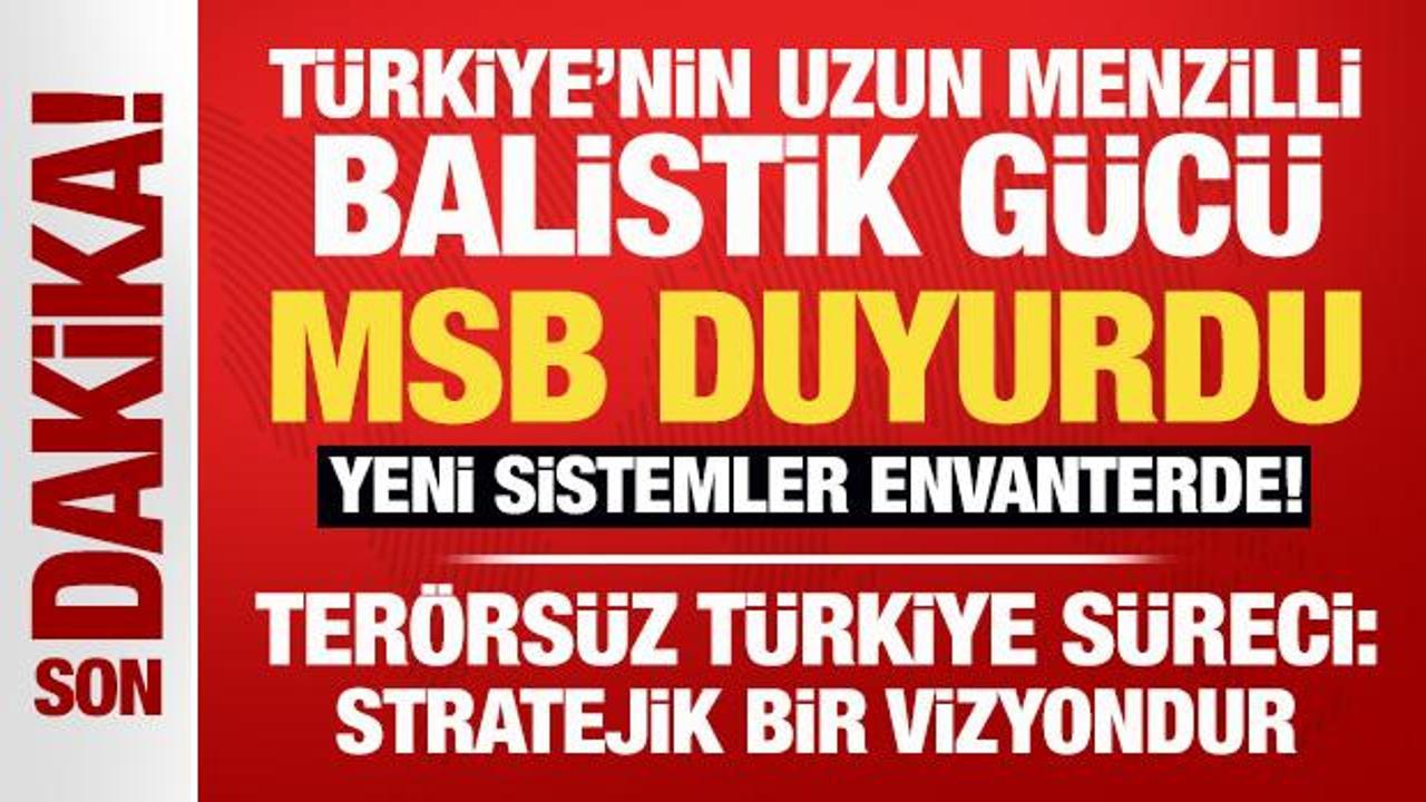 Türkiye’nin uzun menzilli balistik gücü… MSB duyurdu: TSK’ya yeni Tayfun sistemleri!