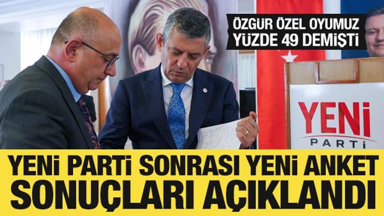 Yeni Parti sonrası yeni anket: CHP’nin oyları bölündü