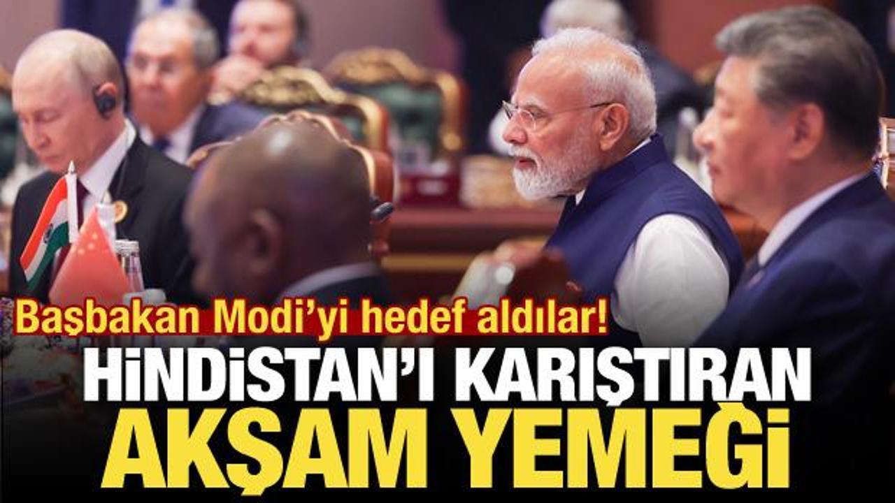 Hindistan’da dünya liderlerine sunulan akşam yemeği ortalığı karıştırdı