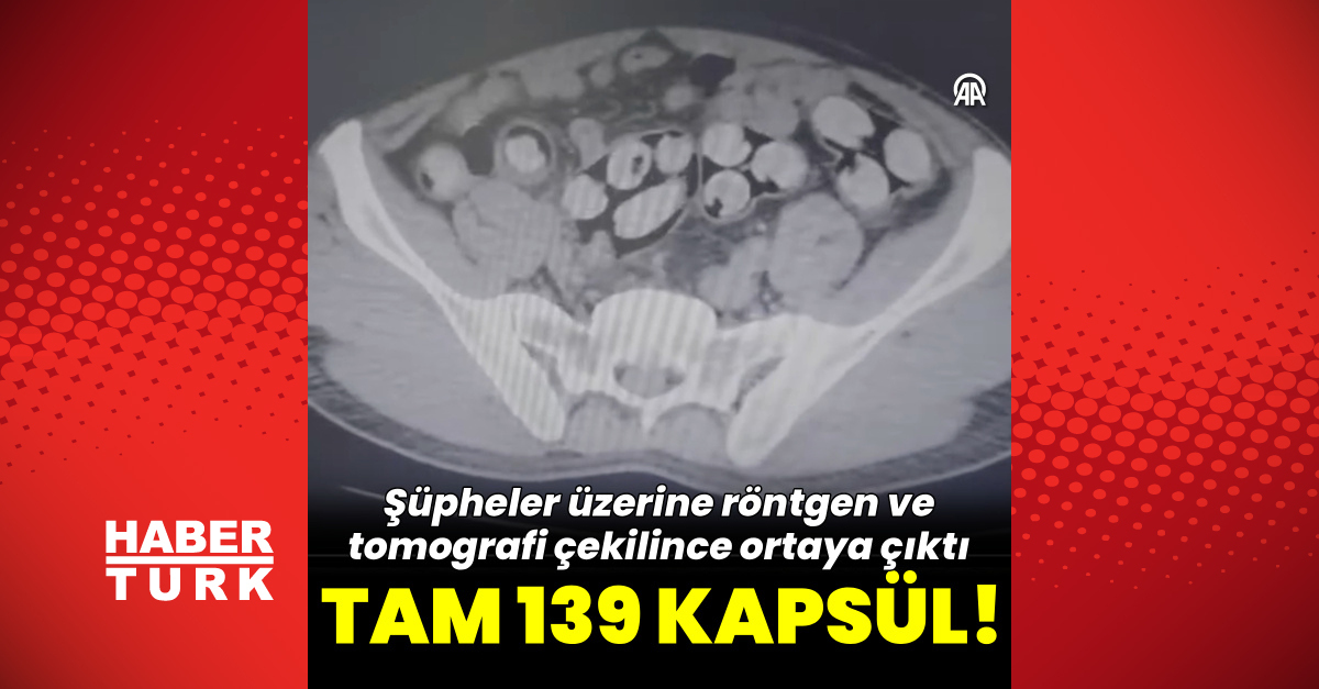 Kırşehir’de mide ve bağırsaklarında 1 kilo 159 gram uyuşturucu ele geçirilen zanlı tutuklandı