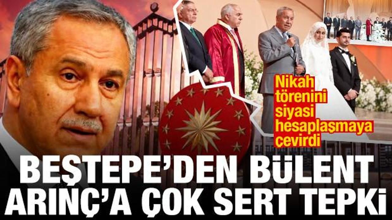 Nikahı siyasi hesaplaşmaya çevirdi: Beştepe’den Bülent Arınç’a çok sert tepki