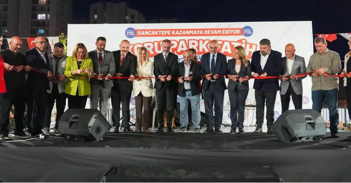 Sancaktepe’de Fatih Koru Parkı hizmete açıldı