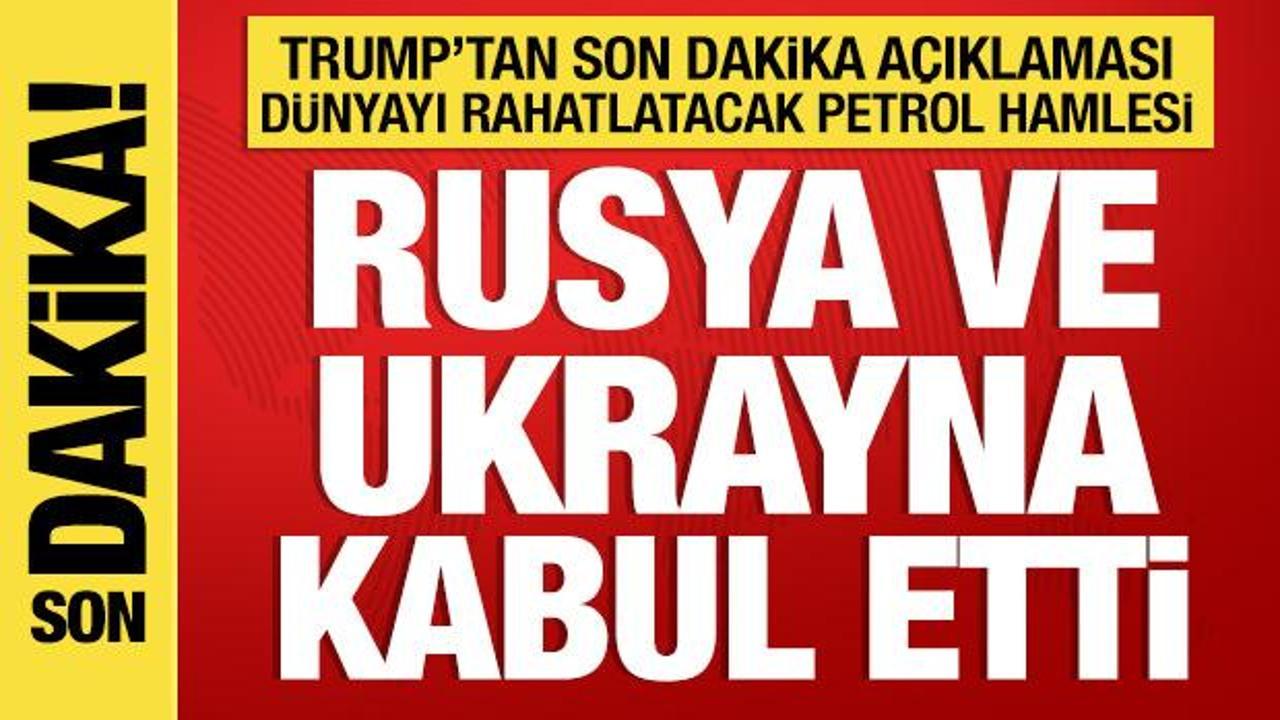Trump’tan dünyayı rahatlatacak petrol açıklaması: Rusya ve Ukrayna’nın kararını açıkladı