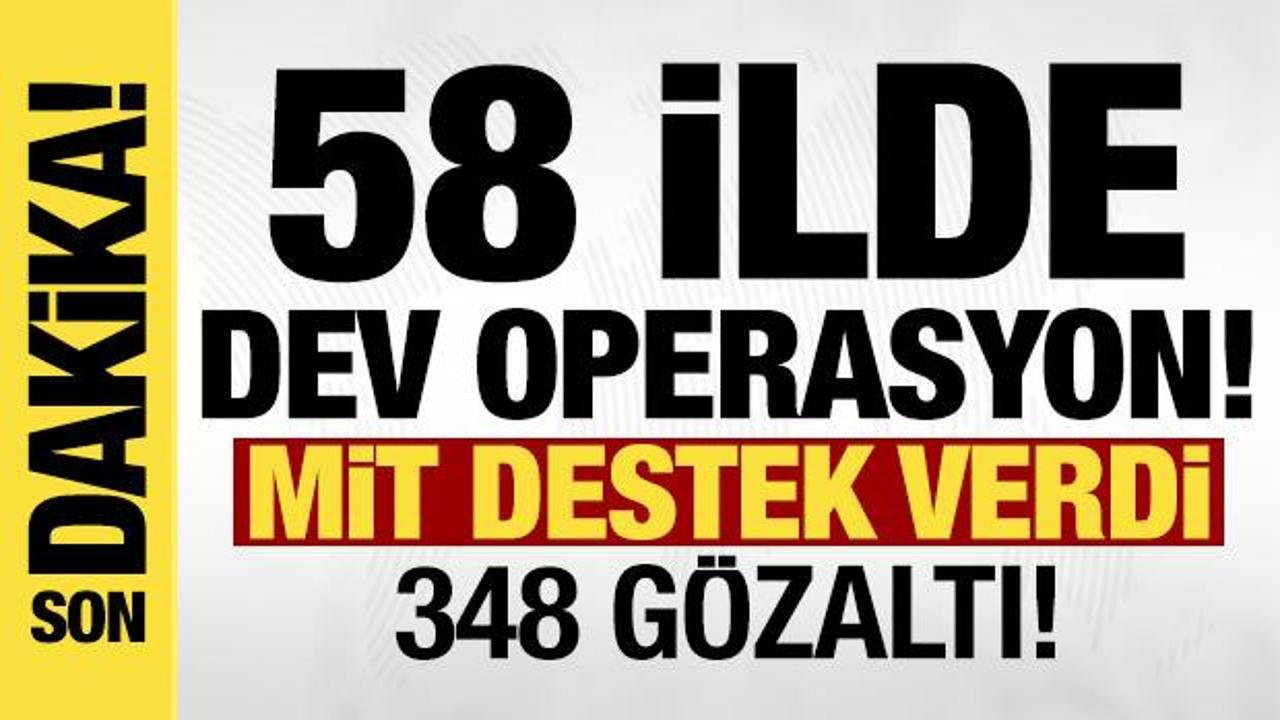 58 ilde yeni nesil suç örgütlerine yönelik dev operasyon: 348 gözaltı