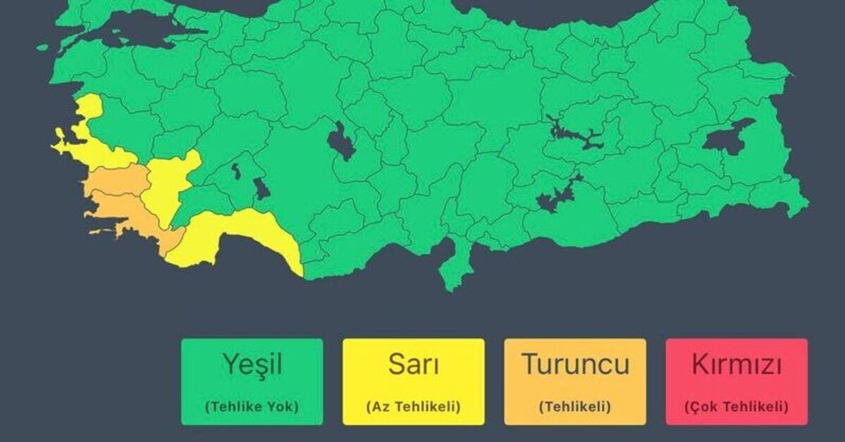 İçişleri Bakanlığı’ndan ‘sağanak’ uyarısı