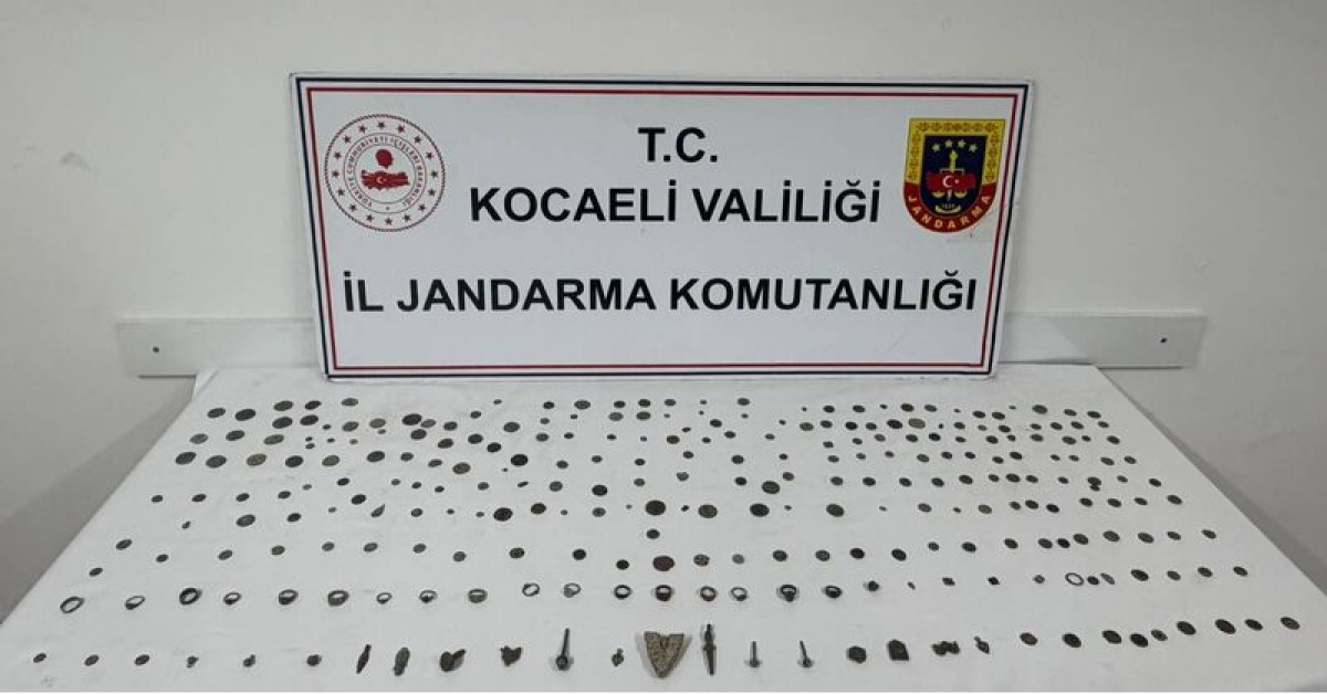 Kocaeli’de 271 tarihi eser ele geçirildi