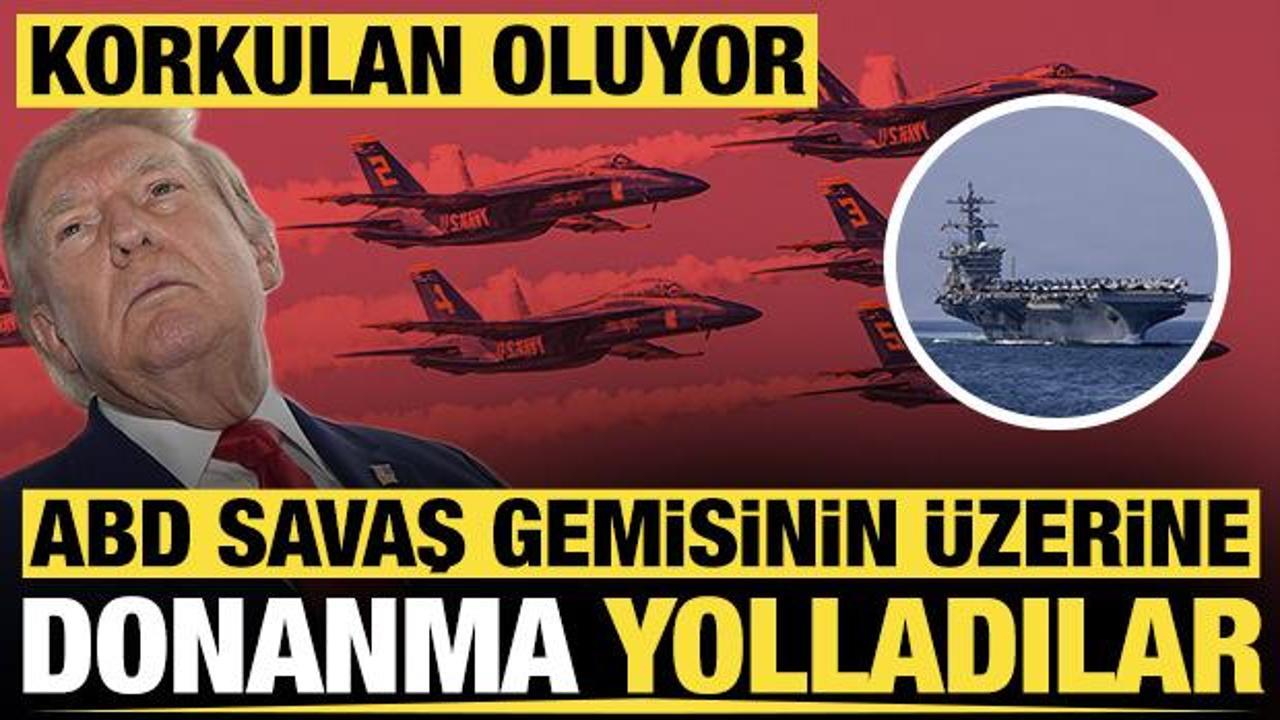 Korkulan oluyor: ABD savaş gemisinin üzerine donanma yolladılar
